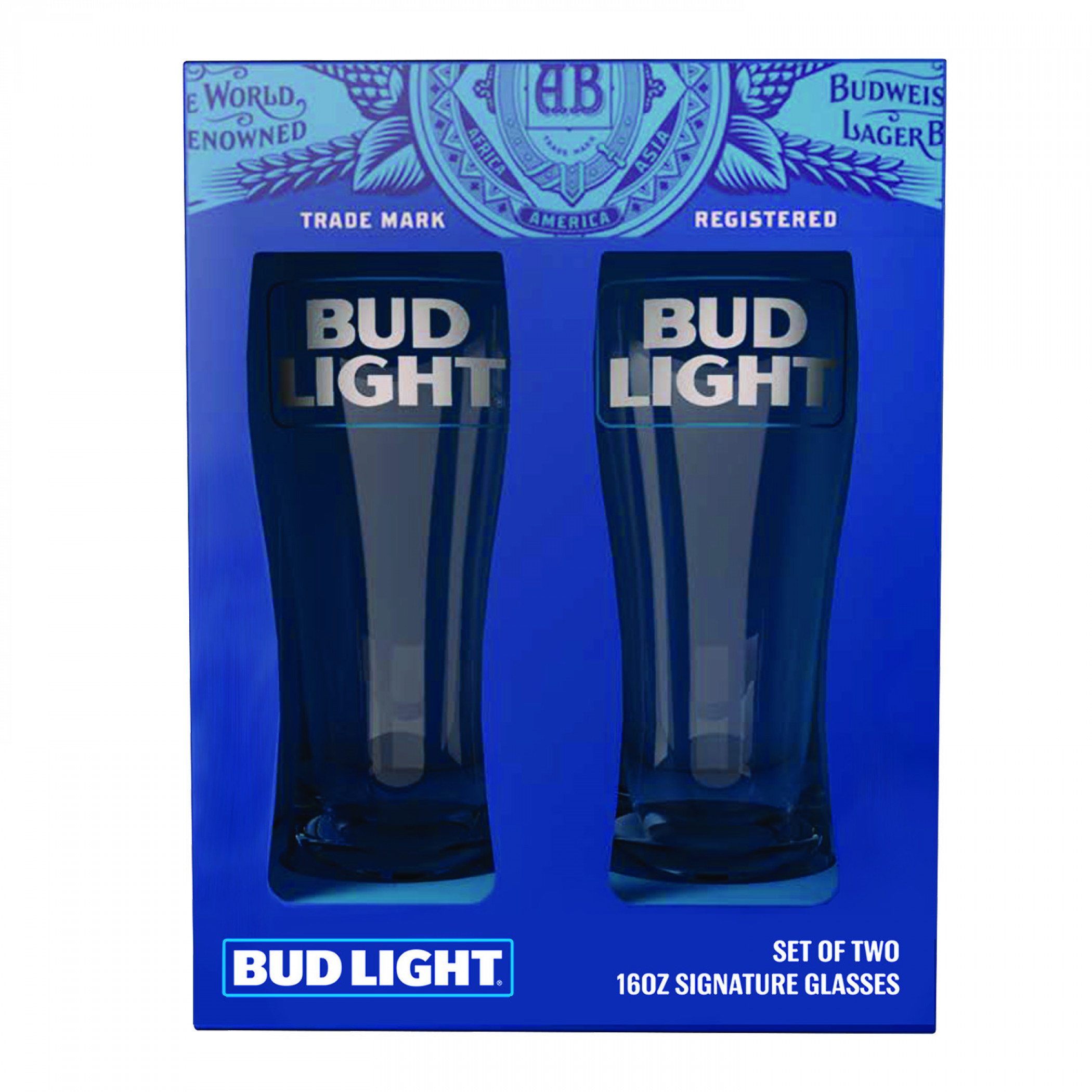 Bud Light Signature Glassware 2-Piece Set